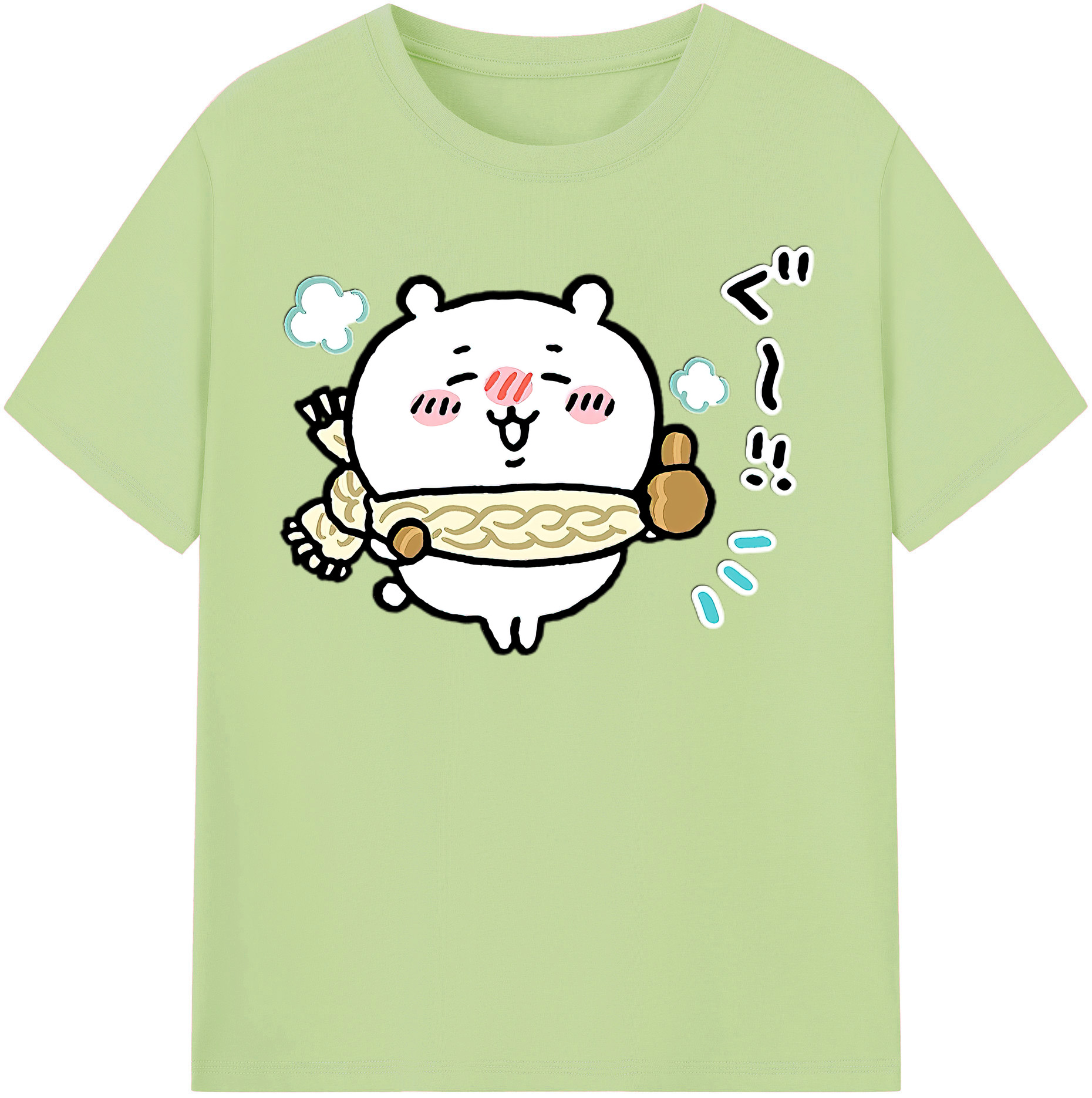 （画像用） ちいかわ ちいかわ Chii-kawa chiikawa 綿100％半袖Tシャツ（フロントプリント）